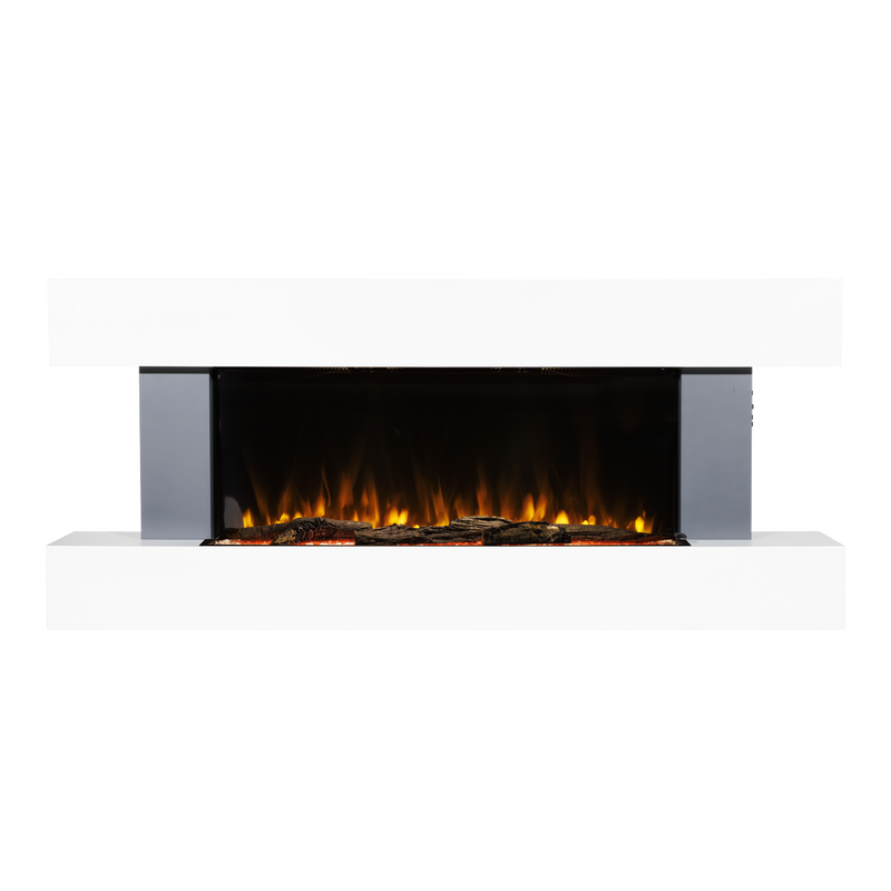 Baridi DH112 Wall Mounting Electric Fireplace with LED Flame Effect 52" - Grey - additional view 3
