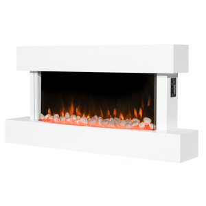 Baridi DH113 Wall Mounting Electric Fireplace with LED Flame Effect 46" - White - additional view 19