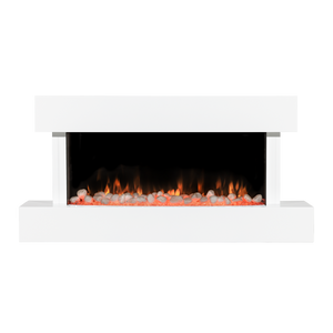 Baridi DH113 Wall Mounting Electric Fireplace with LED Flame Effect 46" - White - additional view 17