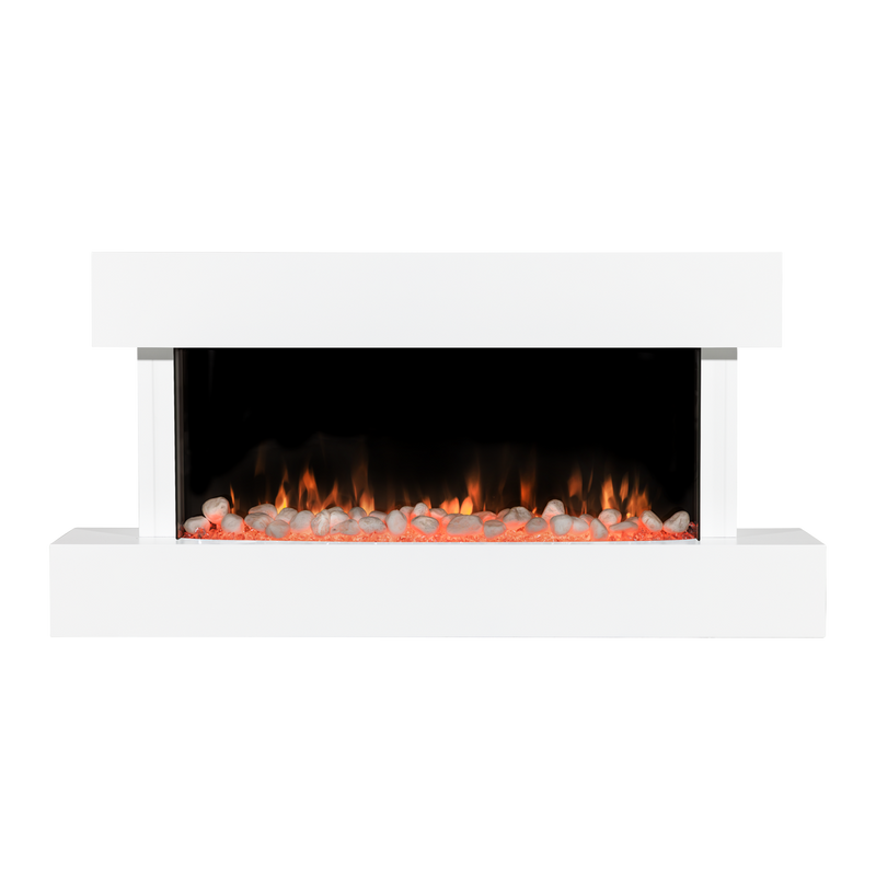 Baridi DH113 Wall Mounting Electric Fireplace with LED Flame Effect 46" - White - additional view 17