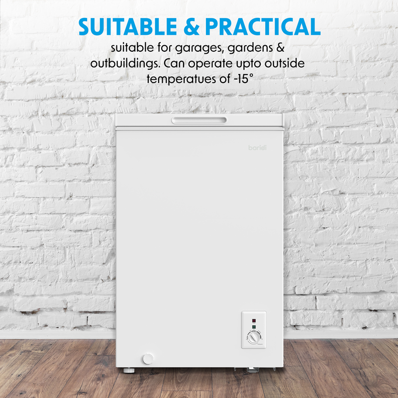 Baridi DH116 Freestanding Chest Freezer 99L Capacity - White - additional view 9