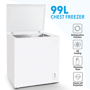 Baridi DH116 Freestanding Chest Freezer 99L Capacity - White - additional view 3