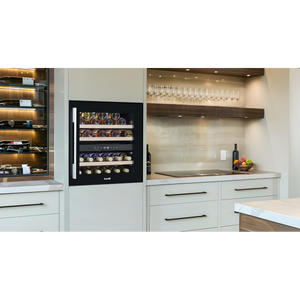 Baridi DH117 36 Bottle Built-In Wine Cooler with Beech Wood Shelves & LED Light - Black - additional view 8