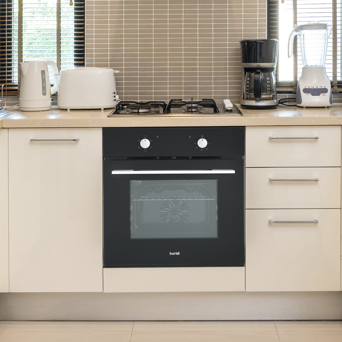 Baridi DH124 Integrated Fan-Assisted Electric Oven 60cm 55L Capacity - Black - additional view 13