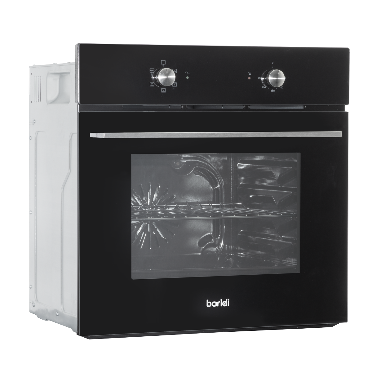Baridi DH124 Integrated Fan-Assisted Electric Oven 60cm 55L Capacity - Black