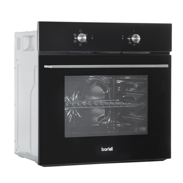 Baridi DH124 Integrated Fan-Assisted Electric Oven 60cm 55L Capacity - Black