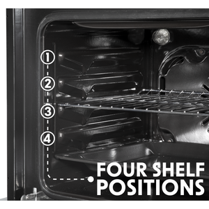 Baridi DH125 Integrated Fan-Assisted Electric Oven 60cm 55L Capacity - Black/Stainless Steel - additional view 6