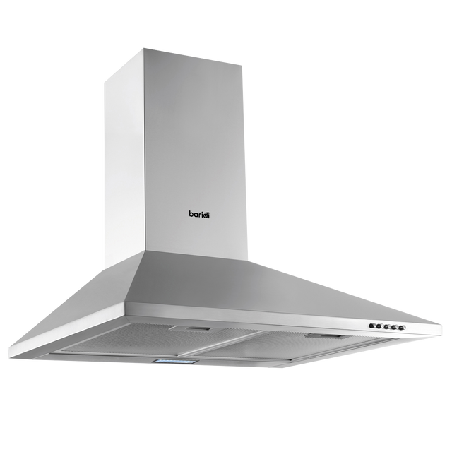 Baridi DH126 Cooker Hood with Carbon Filters 60cm - Stainless Steel