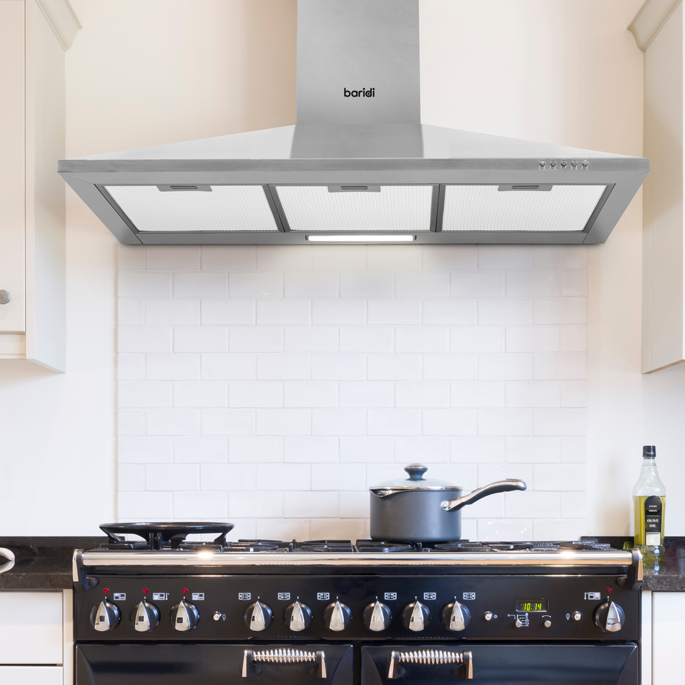 Baridi DH127 Cooker Hood with Carbon Filters 90cm - Stainless Steel - additional view 10
