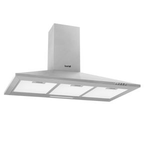 Baridi DH127 Cooker Hood with Carbon Filters 90cm - Stainless Steel