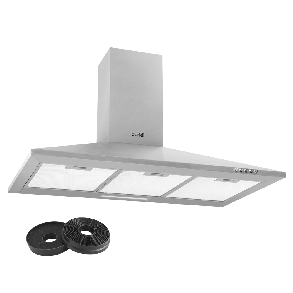 Baridi DH127 Cooker Hood with Carbon Filters 90cm - Stainless Steel - additional view 7