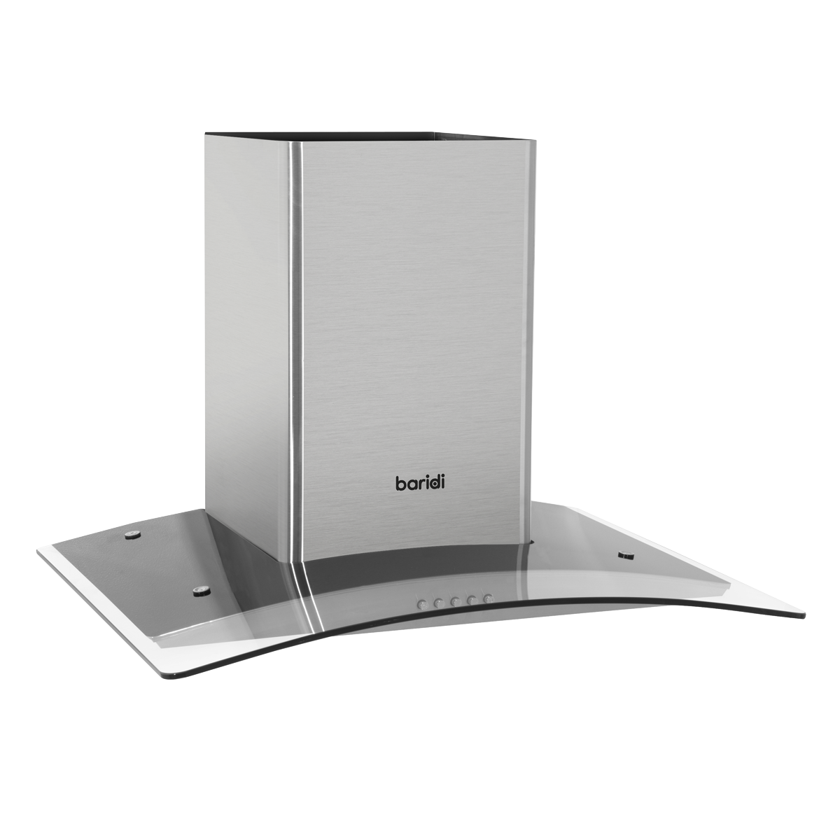 Baridi DH128 Curved Glass Cooker Hood with Carbon Filters & LED Lights 60cm - Stainless Steel - additional view 14