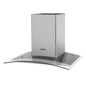 Baridi DH128 Curved Glass Cooker Hood with Carbon Filters & LED Lights 60cm - Stainless Steel - additional view 3