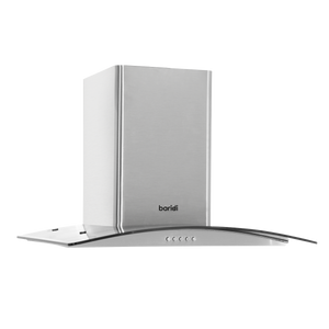 Baridi DH128 Curved Glass Cooker Hood with Carbon Filters & LED Lights 60cm - Stainless Steel - additional view 4