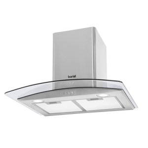 Baridi DH128 Curved Glass Cooker Hood with Carbon Filters & LED Lights 60cm - Stainless Steel - additional view 11