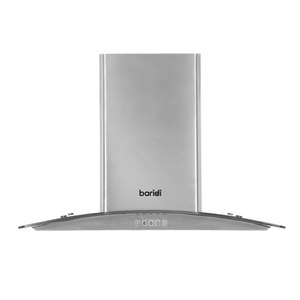 Baridi DH128 Curved Glass Cooker Hood with Carbon Filters & LED Lights 60cm - Stainless Steel - additional view 12