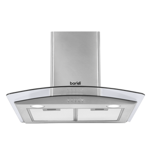 Baridi DH128 Curved Glass Cooker Hood with Carbon Filters & LED Lights 60cm - Stainless Steel - additional view 13