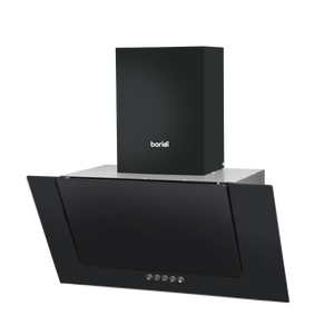 Baridi DH129 Angled Chimney Cooker Hood with Carbon Filters & LED Lamp - Black Glass - additional view 6