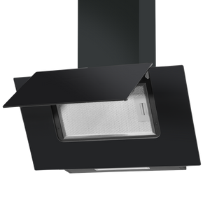 Baridi DH129 Angled Chimney Cooker Hood with Carbon Filters & LED Lamp - Black Glass - additional view 9