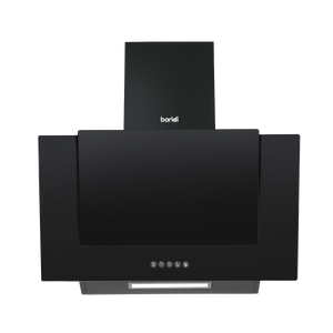 Baridi DH129 Angled Chimney Cooker Hood with Carbon Filters & LED Lamp - Black Glass - additional view 3