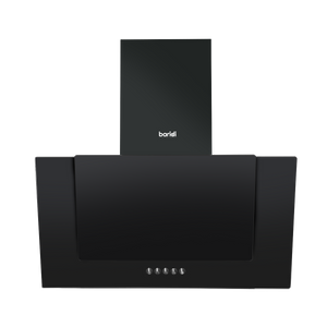 Baridi DH129 Angled Chimney Cooker Hood with Carbon Filters & LED Lamp - Black Glass - additional view 4