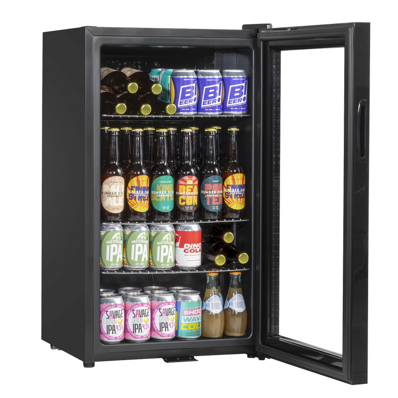 Baridi DH13 Undercounter Drinks, Beer & Wine Fridge with Wire Shelves, Internal Light & Security Lock 85L - additional view 6