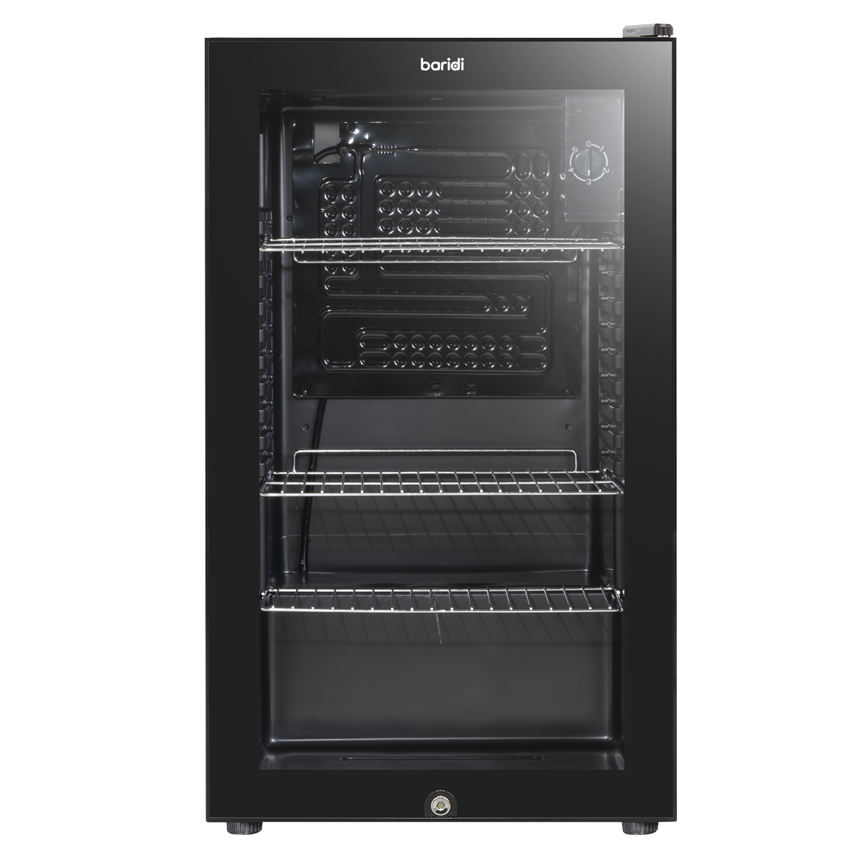 Baridi DH13 Undercounter Drinks, Beer & Wine Fridge with Wire Shelves, Internal Light & Security Lock 85L - additional view 7