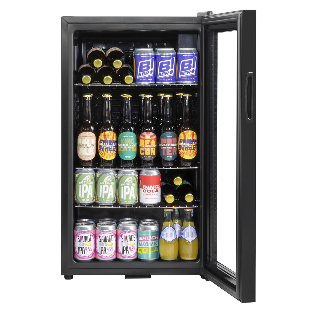 Baridi DH13 Undercounter Drinks, Beer & Wine Fridge with Wire Shelves, Internal Light & Security Lock 85L - additional view 9