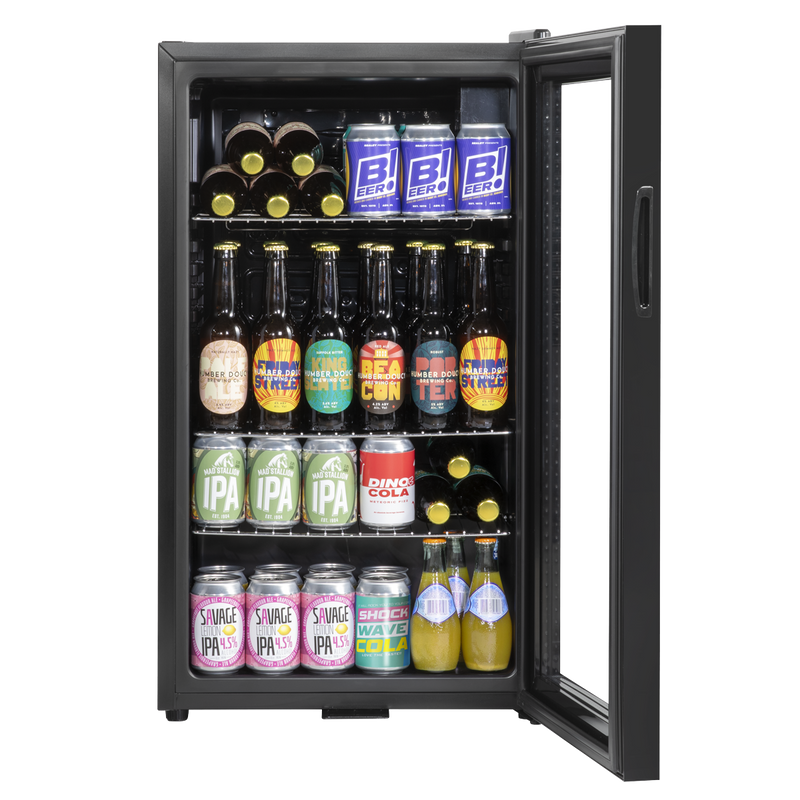 Baridi DH13 Undercounter Drinks, Beer & Wine Fridge with Wire Shelves, Internal Light & Security Lock 85L - additional view 9