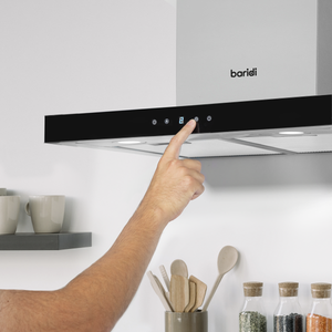 Baridi DH130 T-Shape Chimney Cooker Hood with Carbon Filters 60cm - Stainless Steel - additional view 9