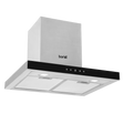 Baridi DH130 T-Shape Chimney Cooker Hood with Carbon Filters 60cm - Stainless Steel