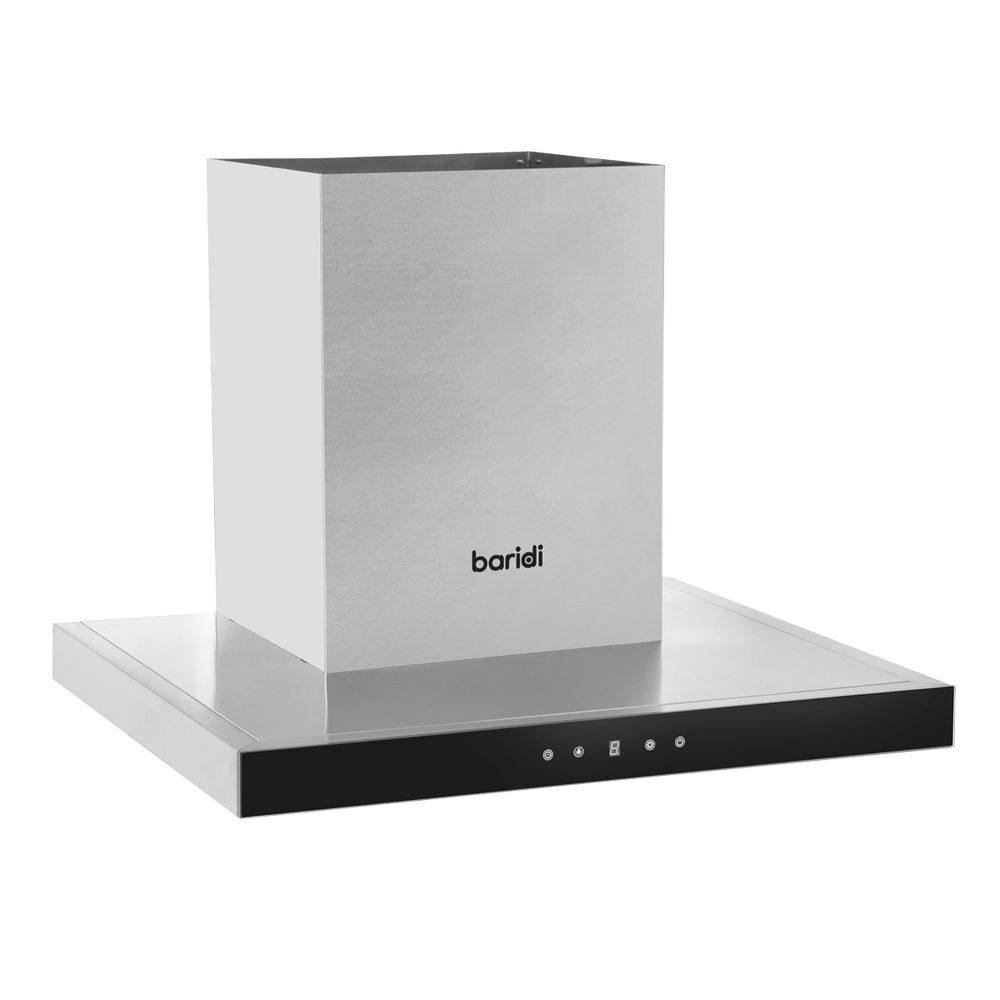 Baridi DH130 T-Shape Chimney Cooker Hood with Carbon Filters 60cm - Stainless Steel - additional view 4