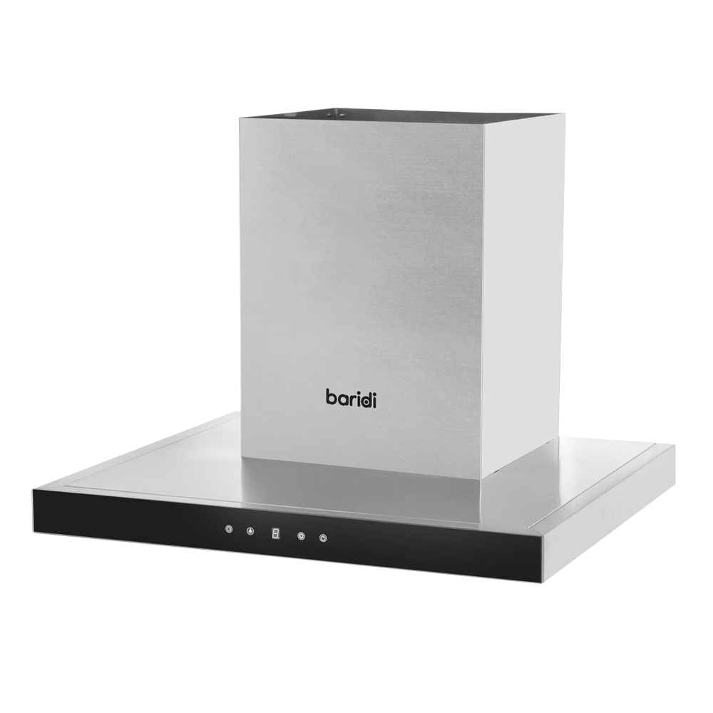 Baridi DH130 T-Shape Chimney Cooker Hood with Carbon Filters 60cm - Stainless Steel - additional view 5