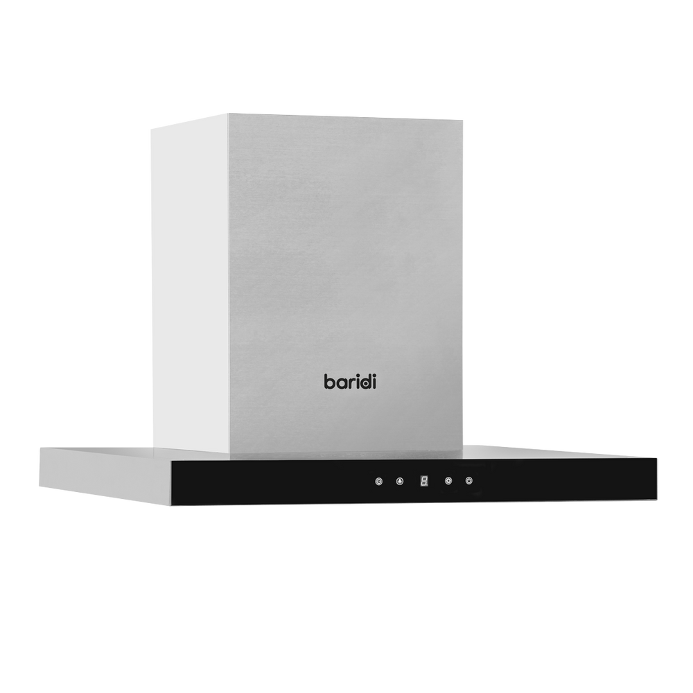 Baridi DH130 T-Shape Chimney Cooker Hood with Carbon Filters 60cm - Stainless Steel - additional view 6
