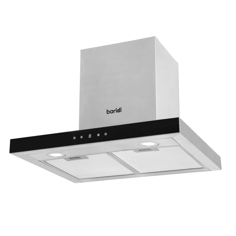 Baridi DH130 T-Shape Chimney Cooker Hood with Carbon Filters 60cm - Stainless Steel - additional view 16
