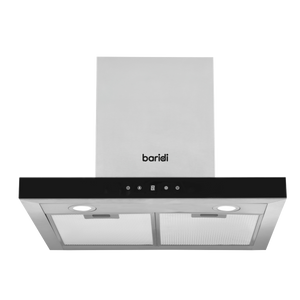 Baridi DH130 T-Shape Chimney Cooker Hood with Carbon Filters 60cm - Stainless Steel - additional view 2