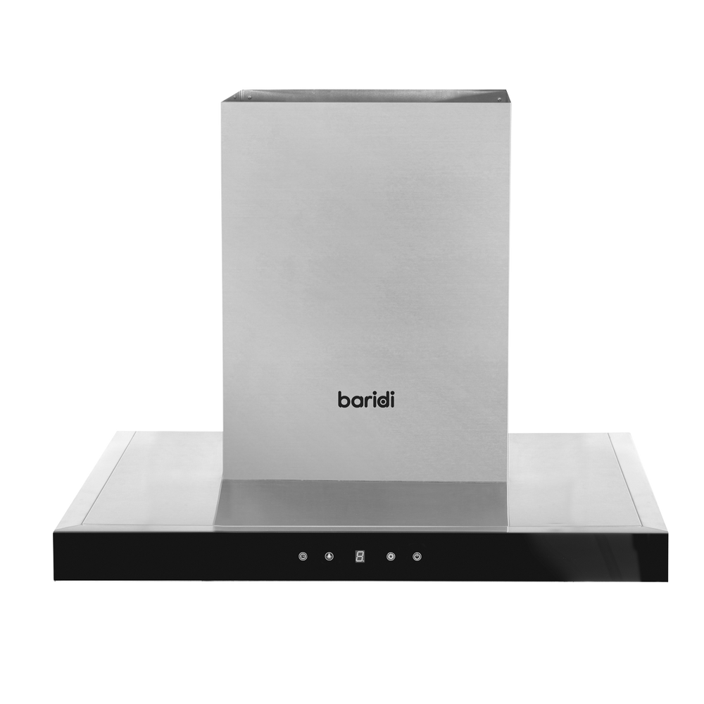 Baridi DH130 T-Shape Chimney Cooker Hood with Carbon Filters 60cm - Stainless Steel - additional view 3