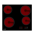 Baridi DH131 Integrated Ceramic Hob with 4 Cooking Zones 60cm - Black Glass