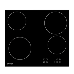 Baridi DH131 Integrated Ceramic Hob with 4 Cooking Zones 60cm - Black Glass - additional view 7