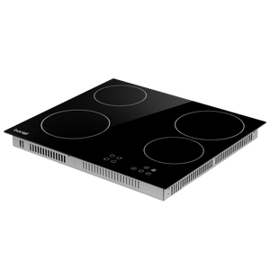 Baridi DH131 Integrated Ceramic Hob with 4 Cooking Zones 60cm - Black Glass - additional view 2