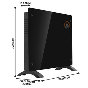 Baridi DH135 Baridi, Electric Glass Panel Heater, 1000W, Wi-Fi Enabled, Black - DH135 - additional view 7
