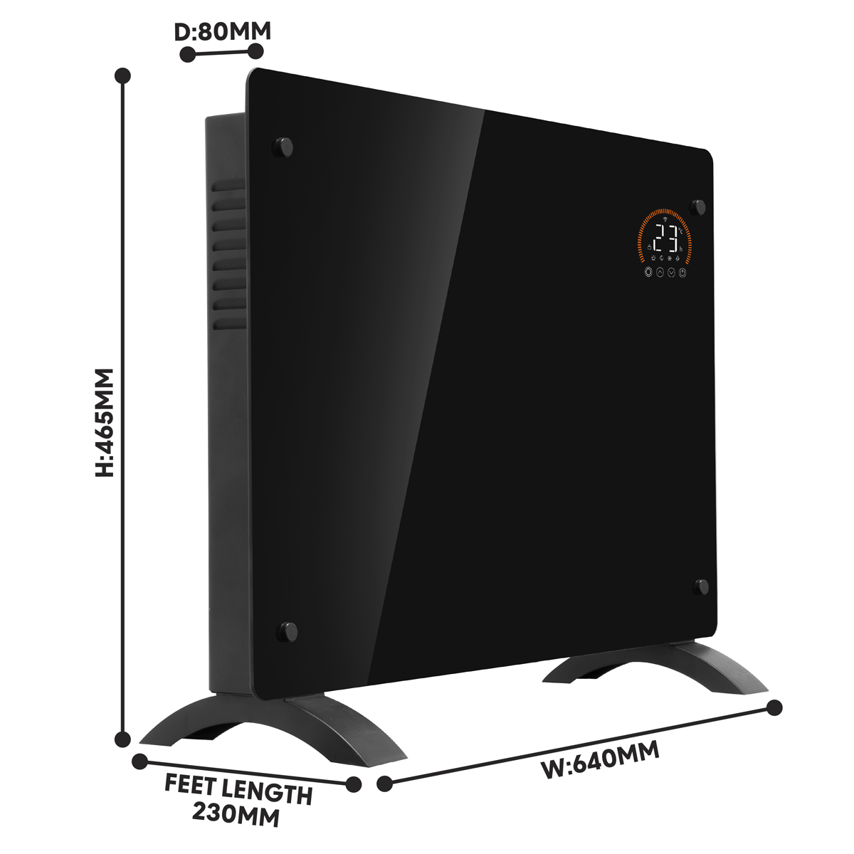 Baridi DH137 Electric Glass Panel Heater, 1500W, Thermostat Controlled 24Hr 7 Day Timer, Wi-Fi Enabled - additional view 7