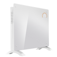Baridi DH138 Electric Glass Panel Heater, 1500W, Thermostat Controlled 24Hr 7 Day Timer, Wi-Fi Enabled, Remote Control, White