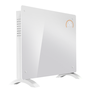 Baridi DH138 Electric Glass Panel Heater, 1500W, Thermostat Controlled 24Hr 7 Day Timer, Wi-Fi Enabled, Remote Control, White