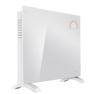 Baridi DH138 Electric Glass Panel Heater, 1500W, Thermostat Controlled 24Hr 7 Day Timer, Wi-Fi Enabled, Remote Control, White