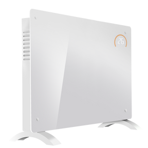 Baridi DH140 Electric Glass Panel Heater, 2000W, Thermostat Controlled 24Hr 7 Day Timer, Wi-Fi Enabled, Remote Control, White