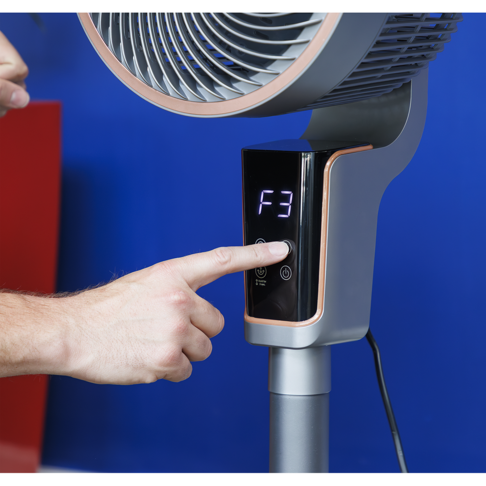 Baridi DH141 12" Pedestal Fan with Remote Control & 12hr Timer 230V - Grey - additional view 9