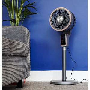 Baridi DH141 12" Pedestal Fan with Remote Control & 12hr Timer 230V - Grey - additional view 12