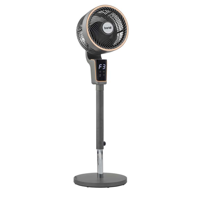 Baridi DH141 12" Pedestal Fan with Remote Control & 12hr Timer 230V - Grey - additional view 8