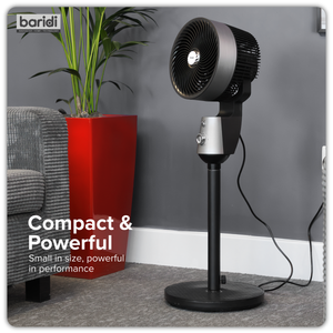Baridi DH142 10" Pedestal Fan with Manual Control 230V - Grey - additional view 16